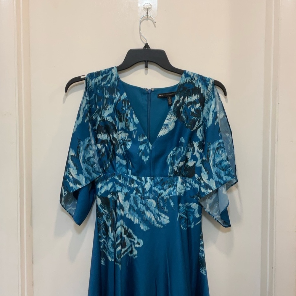 White House Black Market teal dress - Picture 2 of 10